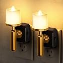 Briignite Flameless Candle Night Light,Night Lights Plug into Wall Dimmable