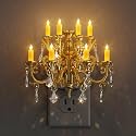 Briignite Night Lights Plug into Wall, Chandelier Night Light Dusk to Dawn