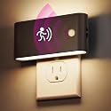 Briignite Motion Sensor Night Light,0-100LM Dimmable Nightlight,3000K,Black