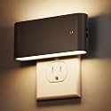 Briignite Night Lights Plug into Wall,Dusk to Dawn Sensor,3000K,Black