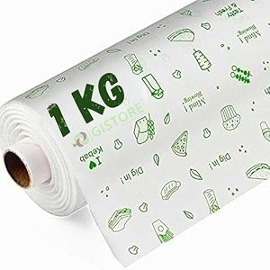 by missdoll butter paper roll for kitchen food wrap - premium non-stick  greaseproof heat-resistant parchment for kitchen food wrap amp oil absorption b pack of 1roll 1kg