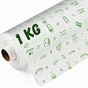 by MISSDOLL Butter Paper Roll for Kitchen Food Wrap - Premium Non-Stick | Greaseproof, Heat-Resistant Parchment for Kitchen Food Wrap &amp; Oil Absorption (B Pack of 1ROLL 1kg)