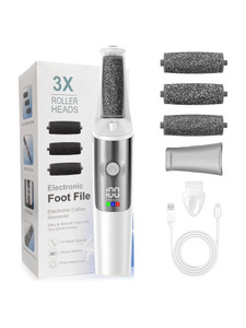 brimdo rechargeable electric callus remover pedicure foot scrubber dead skin removal