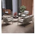 BRISHI Outdoor Sofa Set || Balcony Sofa || Patio Furniture Sets | Conversation Sets | Braid &amp; Rope Garden Sofa Set and Center Table (4 Seater- Beige)