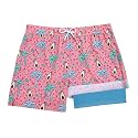 BRISIRA Boys Swim Trunks Bathing Suit Compression Boxer Brief Liner Swim Shorts Swimsuit Anti-Chafe Toddler Kids Youth Teen
