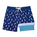 BRISIRA Boys Swim Trunks Bathing Suit Compression Boxer Brief Liner Swim Shorts Swimsuit Anti-Chafe Toddler Kids Youth Teen