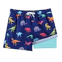 BRISIRA Boys Swim Trunks Bathing Suit Compression Boxer Brief Liner Swim Shorts Swimsuit Anti-Chafe Toddler Kids Youth Teen