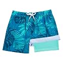 BRISIRA Boys Swim Trunks Bathing Suit Compression Boxer Brief Liner Swim Shorts Swimsuit Anti-Chafe Toddler Kids Youth Teen