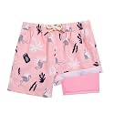 BRISIRA Boys Swim Trunks Bathing Suit Compression Boxer Brief Liner Swim Shorts Swimsuit Anti-Chafe Toddler Kids Youth Teen
