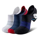 BRISIRA Coolmax Bamboo Viscose Kids No Show Socks Compression Athletic Running Sports Boys Socks Ankle Cushioned for Youth