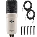 Universal Audio SC-1 Condenser Microphone - Bundle with 2 XLR Cables and 10 Cable Ties