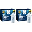 Brita Plus Water Filter, BPA-Free, High-Density Replacement Filter for Pitchers and Dispensers, Reduces 2x Contaminants*, Lasts Two Months or 40 Gallons, Includes 6 Filters (Pack of 2)