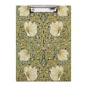 Britimes Clipboard, Hardboard, 12.6" x 8.9" Office School, Leaf Flowers