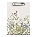 Britimes Clipboard, Hardboard, 12.6" x 8.9" Office School, Flowers Wild