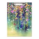 Britimes Clipboard, Hardboard, 12.6" x 8.9" Office School, Floral
