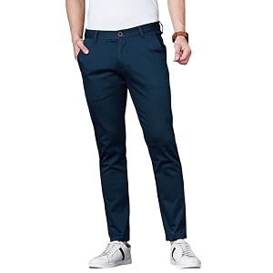 British Club 100 Cotton Slim Fit Flat-Front