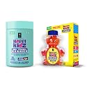 British Life Sciences Happi Kidz Calcium+Vitamin D3 Gummies &amp; Happi Kidz Zinc+Vitamin C Gummies Combo | Natural, Strong Bones, Muscles and Teeth, Boosts Immunity