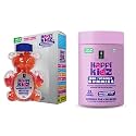 British Life Sciences Happi Kidz Multivitamin + Minerals Gummies &amp; Happi Kidz Iron+Vitamin C Gummies Combo | Natural, Strong Bones, Muscles and Teeth, Boosts Immunity