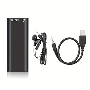 brival 16gb mini voice recorder -small hidden spy audio recorder device  long super storage cpacity  crystal clear sound recorder device for professional and personal use black
