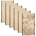 Briwooody 6 Pack Live Edge Wood Slab Unfinished Wood Boards, 11 x 7-9 Inch