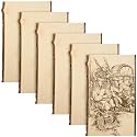 Briwooody 6 Pack Live Edge Wood Slab Unfinished Wood Boards,13 x 9-11 Inch