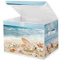 Briwooody Beach Storage Bin with Lid Handle