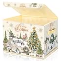 Briwooody Christmas Storage Bin with Lid and