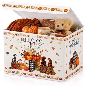 Briwooody Fall Storage Bin with Lid and