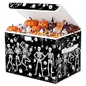 Briwooody Gothic Skull Halloween Storage Bin with