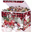 Briwooody Red Plaid Christmas Storage Bin with