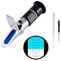 Brix Meter Refractometer 0~32%, Handheld Brix Refractometer Sugar Content Test, High Accurate Brix Measurement Tool with ATC for Fruit Beverages &amp; Juice