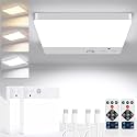 BrizLabs Magnetic LED Ceiling Light 2 Pack, USB-C Rechargeable &amp; Wireless