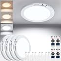 BrizLabs Rechargeable Motion Sensor LED Ceiling Light, 4 Pack Closet Lights