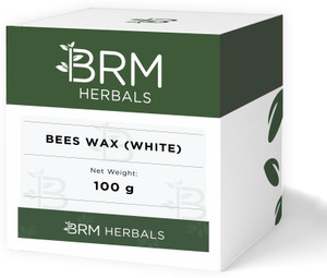 brm herbals bees wax raw organic - bees wax white for maydle making skin-500g white slabs wax 100 g