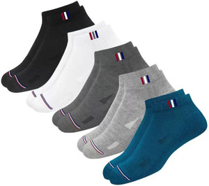 broen men  women solid ankle length pack of 5