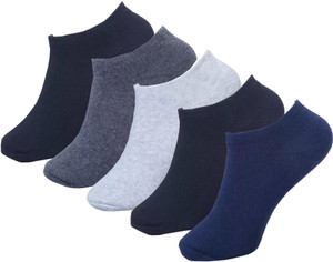 broen men  women solid ankle length pack of 5