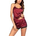 BROIDEN Women39s Nylon Spandex Night Suit Pyjama