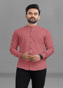 BroMiyO Men Solid Casual Pink Shirt
