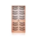 BRONSON PROFESSIONAL |10 Pairs False Eyelash, Eye Makeup Lash 3D Faux Mink Fake Eyelash Long Natural Eyelashes no. 8
