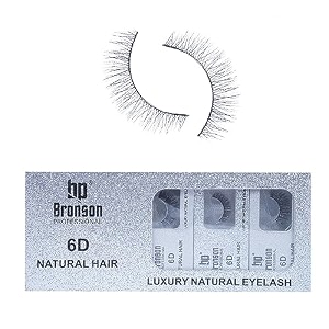 bronson professional  false eyelash 3d effect faux mink fake false eyelash long natural eyelashes  10 pc eyelash no121 black color