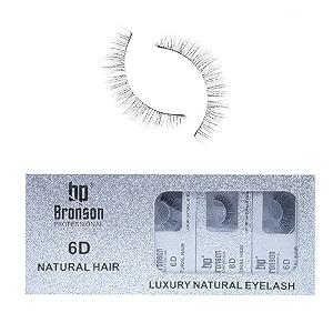 bronson professional false eyelash 3d effect faux mink fake false eyelash long natural eyelashes 10 pc eyelash no114 black color