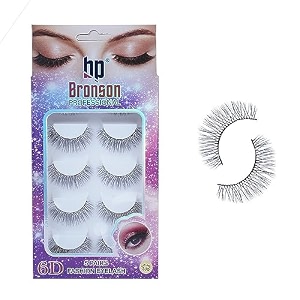 bronson professional false eyelash 3d effect faux mink fake false eyelash long natural eyelashes 5 pc eyelash no 205 black color