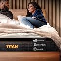 Brooklyn Bedding Titan 14.5" Elite Plus Size Sleeper California King Mattress|Enhanced Cooling |Medium Firm | Memory Foam Hybrid |120-Night Trial