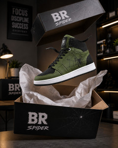 BROOMI High Top Sneakers Spider Design