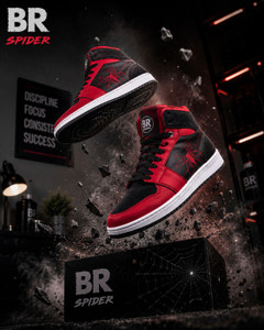 BROOMI High Top Sneakers Spider Design