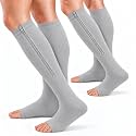 bropite Zipper Open Toe Compression Socks For Women &amp; Men