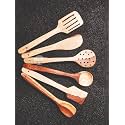 Bros Moon Kitchen Utensils Set,Durable n Versatile bio Friendly Non-Stick Kitchen Tool Wooden Cooking Spoons and Spatulas
