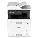 Brother Color Laser Printer, White Multifunction Printer, White, MFC-L8610CDW, Wireless Networking, Automatic Duplex Printing, Mobile Printing and Scanning, Works with Alexa