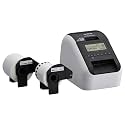 Brother QL-820NWBC Ultra Flexible Label Printer with Multiple Connectivity Options (Bundle with 2 Rolls of Genuine DK Label Tapes)