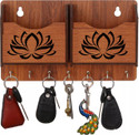 Brothers Creation Beautiful Wooden key holder for home wall decoration Wood Key Holder